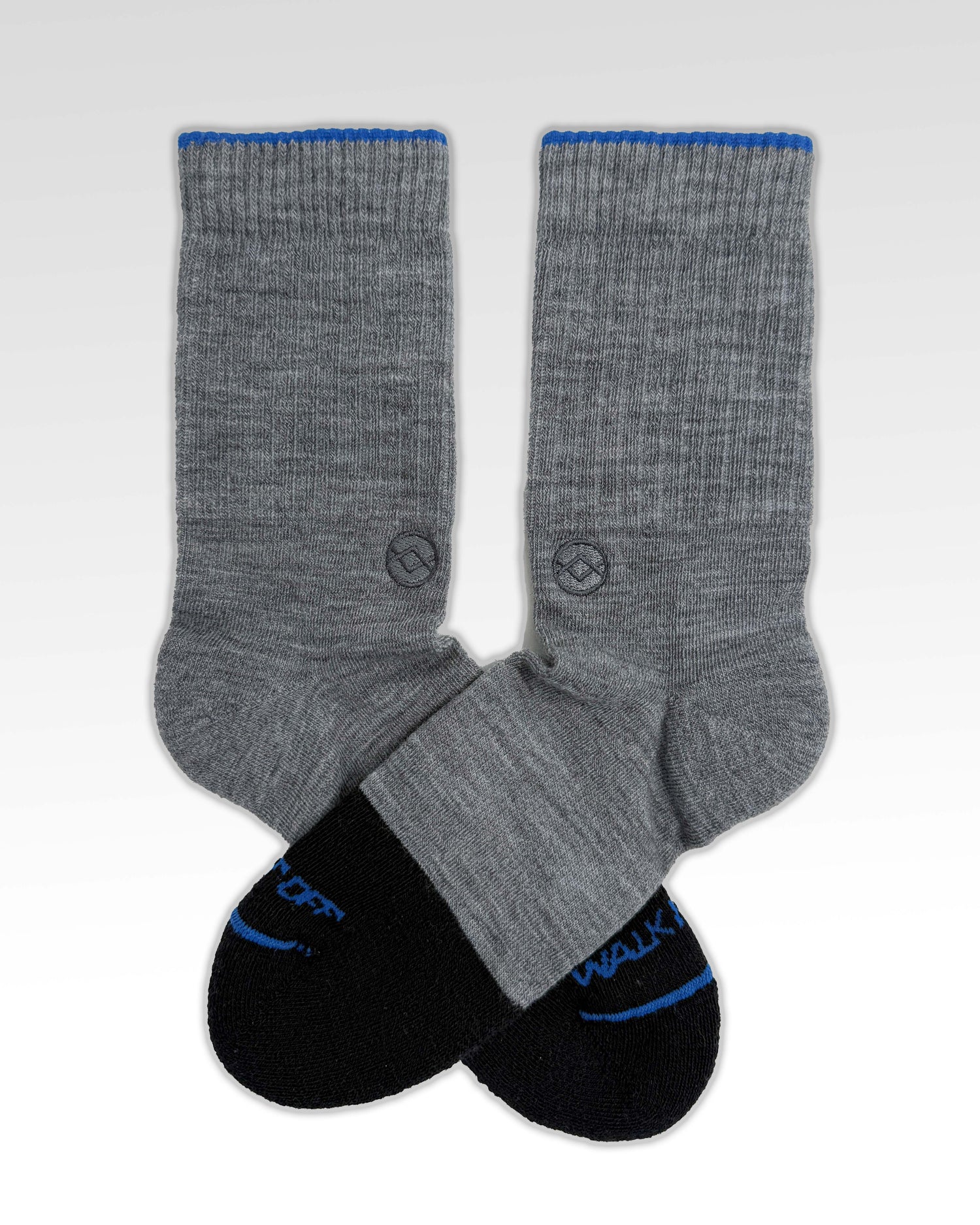 WALK IT OFF Merino sokken Twister – productfoto vooraanzicht met logo zichtbaar
