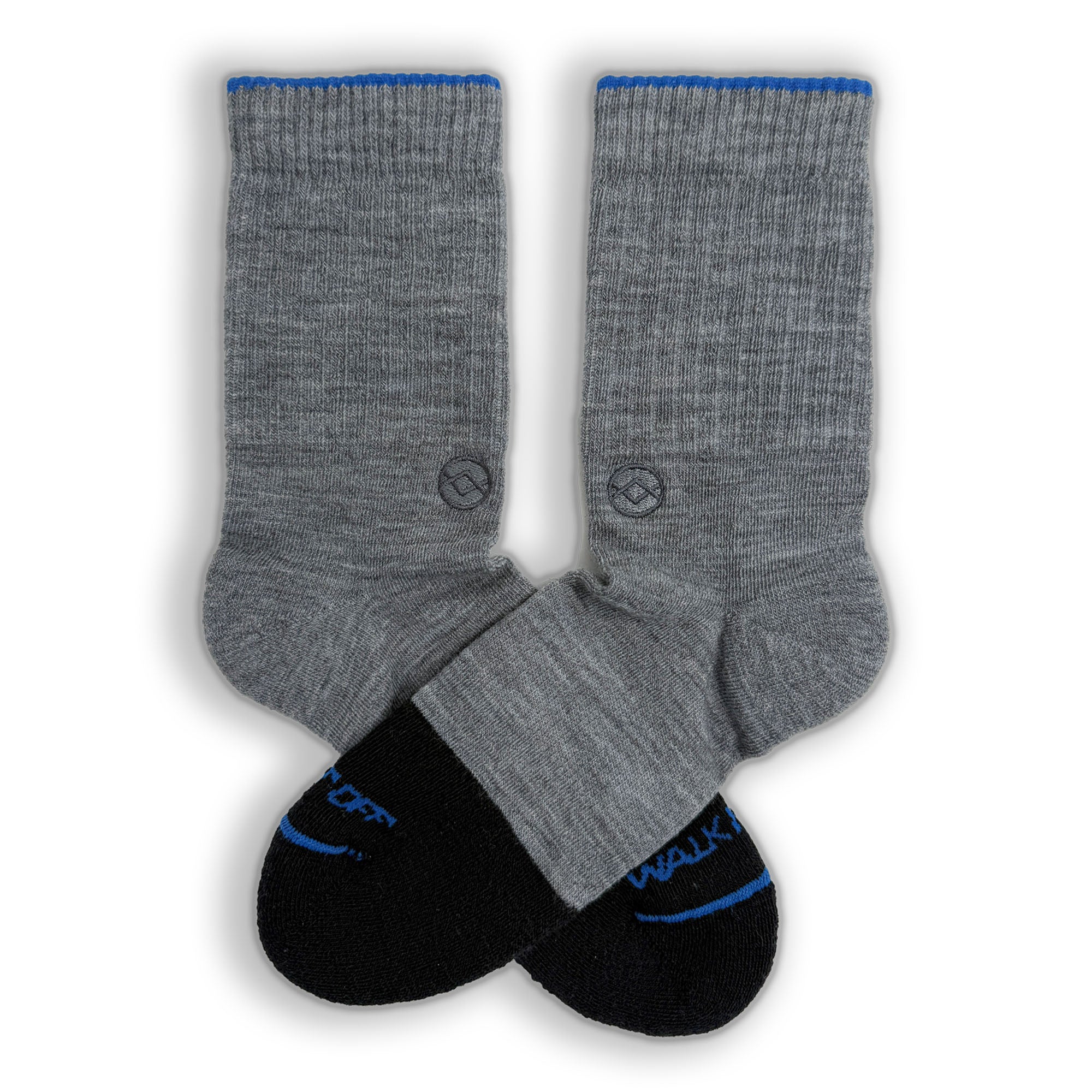 WALK IT OFF Merino sokken Twister – productfoto vooraanzicht met logo zichtbaar
